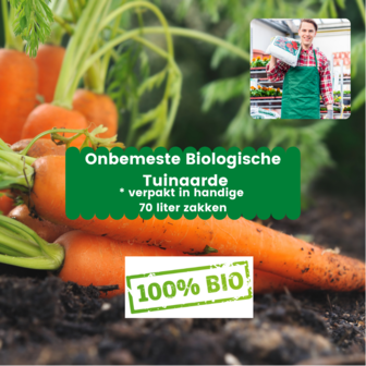 Onbemeste biologische Tuinaarde 1470 liter (21 x 70 liter)