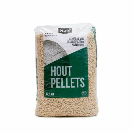 Houtpellets Pelfin 42 zakken - Wit Naaldhout