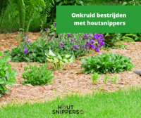 Houtsnippers tegen onkruid