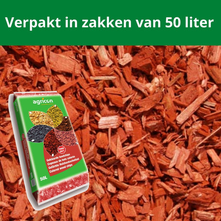 Houtsnippers Rood 500 liter 
